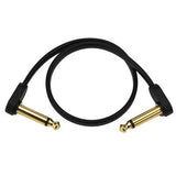 D'Addario - Câble de brassage plat 12 pouces, coudé à coudé