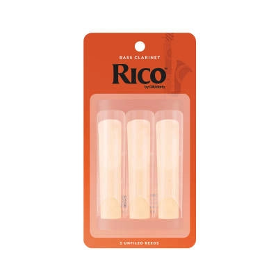 Anches RICO de D'Addario pour clarinette basse, force 3.0, paquet de 3