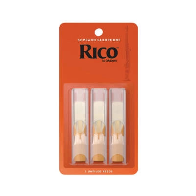 RICO par DAddario - RIA0320 - Anches pour saxophone soprano, force 2.0 (paquet de 3)