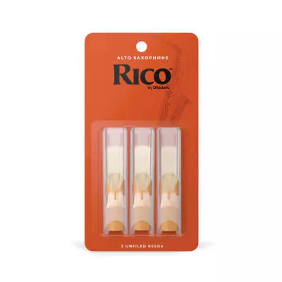 Anches RICO de D'Addario pour saxophone alto n° 2 - Lot de 3