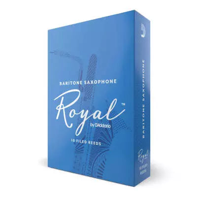 Anches de saxophone baryton Royal by D'Addario, force 5.0, paquet de 10