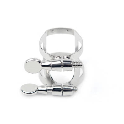 Ligature et couvre-bec RICO de D'Addario, pour saxophone ténor, compatible avec les becs en ébonite, plaquée nickel.
