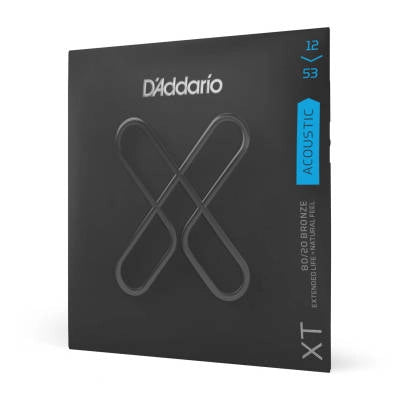 DAddario - XT 80/20 Bronze Acoustic Guitar Strings - Light 12-53