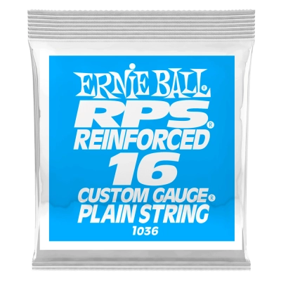 Corde simple renforcée RPS pour guitare électrique Ernie Ball - .016