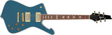Guitare électrique Ibanez Iceman avec housse - Bleu antique métallisé