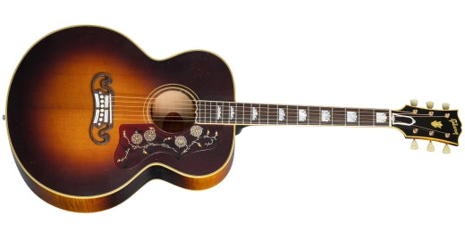 Gibson - Guitare acoustique SJ-200 Light Aged de 1957 avec étui rigide - Vintage Sunburst
