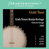 Jeu de cordes pour banjo ténor irlandais Gold Tone