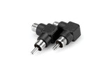 Hosa - Right Angle Adaptor, RCA to Same, 2 pc