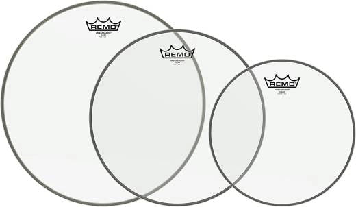 Remo - Pack Ambassador Clear Tom (10, 12, 14)