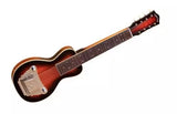 Guitare électrique 8 cordes dorée - Tobacco Sunburst bicolore