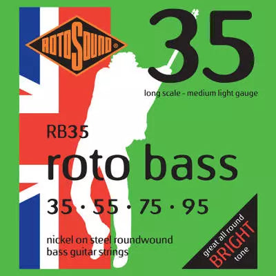 Roto Sound - Jeu de cordes pour basse en nickel non siliquée 35-95