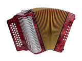 Hohner - Accordéon Corona II Classic, sol/do/fa - Rouge