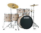 Tama - Imperialstar 6-Piece Drum Kit (22,10,12,14,16,SD) with Cymbals and Hardware - Zebrawood