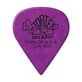 Dunlop - Tortex Sharp Picks Player Pack (12 unités) - Violet 1,14 mm