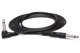 Hosa - Unbalanced Interconnect, 1/4 in TS to Right-angle 1/4 in TS, 5 ft