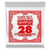Corde simple pour guitare électrique Ernie Ball, filée en nickel, 0,028
