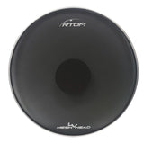 RTOM - Black Hole Low-Volume Bass Drum Head - 24 Inch