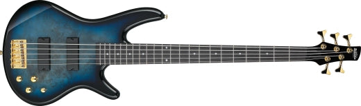 Ibanez - Basse électrique 5 cordes Gio SR - Transparent Marine Burst