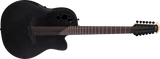 Ovation - Elite TX 12 String Deep Cutaway Acoustic/Electric - Black