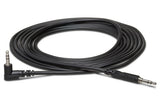 Hosa - Stereo Interconnect, 3.5 mm TRS to Right-angle 3.5 mm TRS, 3 ft