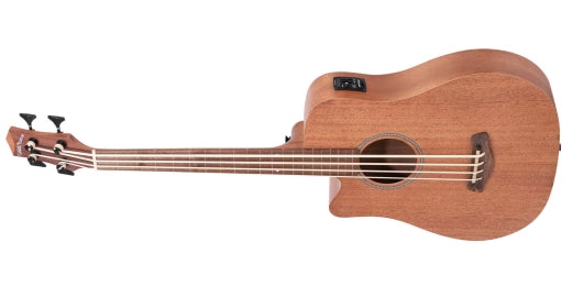 Gold Tone - Micro Bass 25 Scale Fretless Cutaway Electric-Acoustic Bass withGigbag - Left-Handed