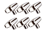 Écrou papillon Pearl - 8 mm - Lot de 6