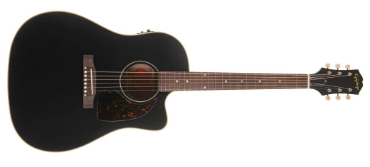 Epiphone - Inspiré par la guitare acoustique/électrique Gibson J-45 - Ébène vieilli