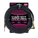 Câble tressé droit/coudé Ernie Ball - Noir