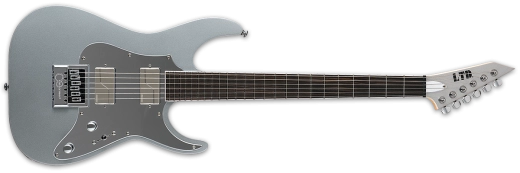 ESP Guitars - Guitare électrique KS M-6 Evertune Signature Ken Susi avec étui - Argent métallisé