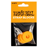 Ernie Ball - Blocs de sangle, lot de 4 - Orange