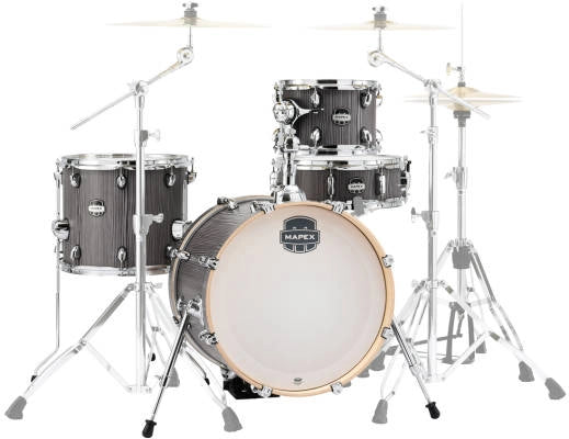 Mapex - Mars Pack de fûts 4 pièces pour bop (18, 10, 14, SD) - Bois fumé