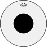 Remo - Tête de frappe transparente Controlled Sound avec point supérieur - 16