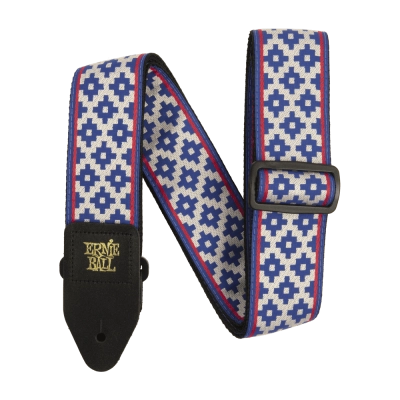 Sangle de guitare Ernie Ball - Blue Crux Jacquard