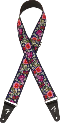Sangle Fender - Jacquard mosaïque - Bleue