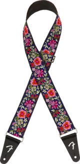 Sangle Fender - Jacquard mosaïque - Bleue
