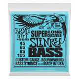 Ernie Ball - Cordes pour basse électrique Super Long Scale Slinky 45-105