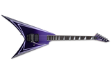 ESP Guitars - LTD Alexi Hexed Sawtooth avec étui - Dégradé violet à fines rayures