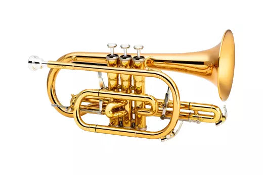 Jupiter - JCR1100RQ Intermediate Bb Cornet with Rose Brass Bell - Lacquer