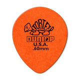 Dunlop - Recharges de médiators Tortex en forme de goutte (paquet de 72) - 0,60 mm
