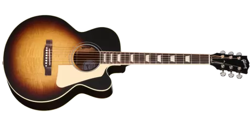 Gibson - Les Paul Parlor Acoustic/Electric Guitar with Hardshell Case - Vintage Sunburst