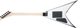 Jackson Guitars - Série JS King V JS32, touche amarante - Blanc avec biseaux noirs