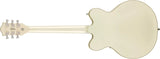 Guitares Gretsch - G5622T-140 RARE Electromatic 140e anniversaire Double Platinum Center Block avec Bigsby, touche en laurier - Finition bicolore Stone Platinum/Pearl Platinum