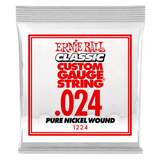 Corde de guitare électrique filée en nickel pur Ernie Ball - .024 (à l'unité)