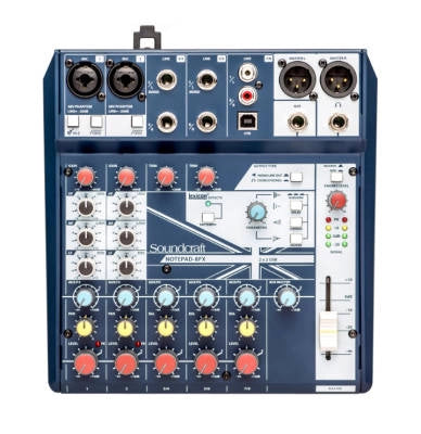 Soundcraft - Notepad-8FX Console de mixage analogique 8 canaux au format compact