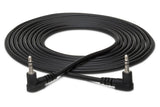 Hosa - Stereo Interconnect, Right-angle 3.5 mm TRS to Same, 10 ft
