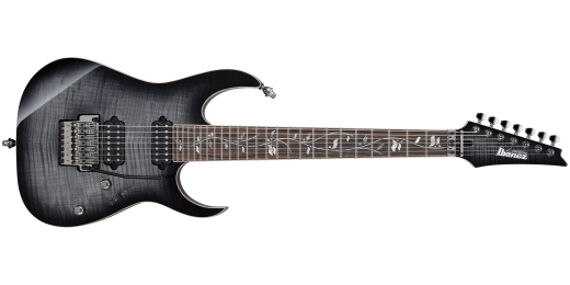 Ibanez - Guitare électrique 7 cordes RG J Custom avec étui rigide - Noir rutile