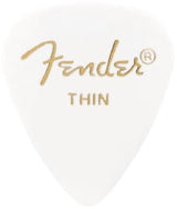 Fender - 351 Shape Celluloid Picks 12-Pack, Thin - White