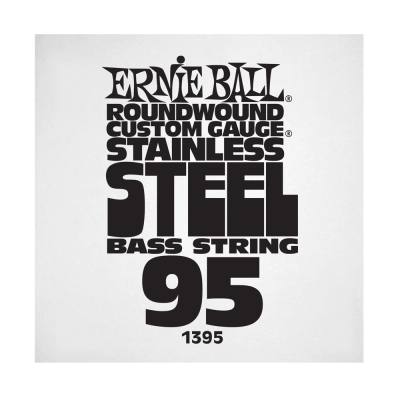 Corde simple pour basse électrique en acier inoxydable Ernie Ball .095