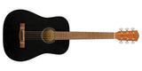 Fender - Guitare 3/4 à cordes en acier FA-15 avec housse - Noir