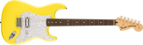 Fender - Guitare électrique Stratocaster Tom Delonge édition limitée, touche palissandre - Jaune graffiti